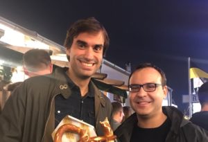 Dr Dr Jesús Moreta and Dr Antonios Koutalos at Oktoberfest